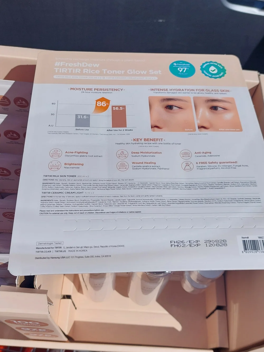 TIRTIR Milk Skin Toner (White) – Hydrating Milk Toner Duo